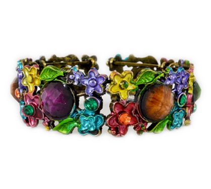 PULSEIRA DE PEDRAS COLORIDAS