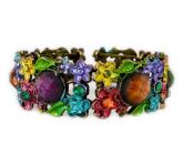 PULSEIRA DE PEDRAS COLORIDAS